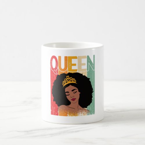 I am Afro Black Strong Queen Woman Coffee Mug