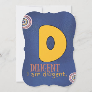 I AM ALPHABET D AFFIRMATION CARD FOR KIDS