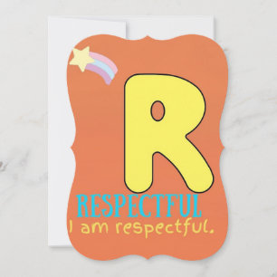 I AM ALPHABET R POSITIVE AFFIRMATION CARD FOR KIDS
