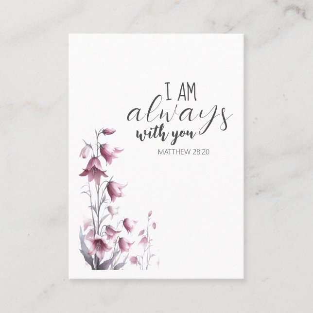 I am always with you Funeral Prayer Card (Front)