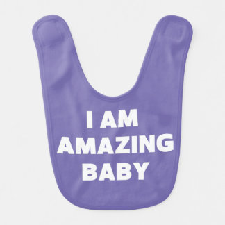 I AM AMAZING BABY BIBS