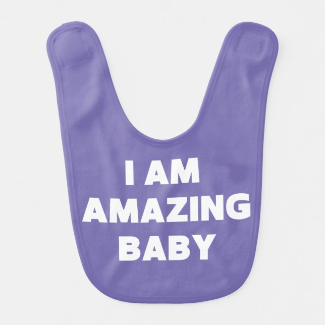 I AM AMAZING BABY BIBS (Front)