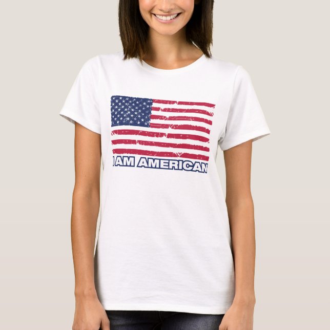 I Am American - Ladies Tee (Front)