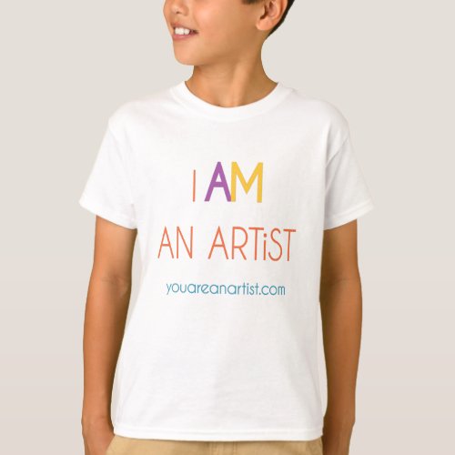 I AM an ARTiST t_shirt