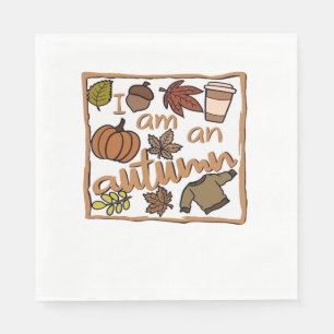 I am an Autumn Classic T-Shirt Napkins