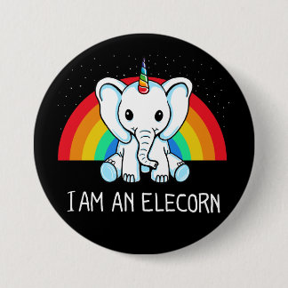 I am an Elecorn Pinback Button
