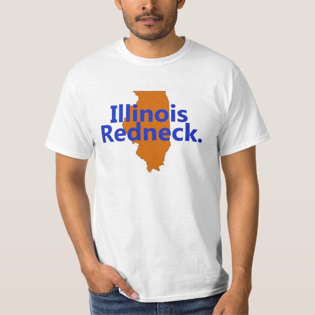 I am an Illinois Redneck Men's T shirt (Front)