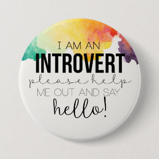I am an introvert! button