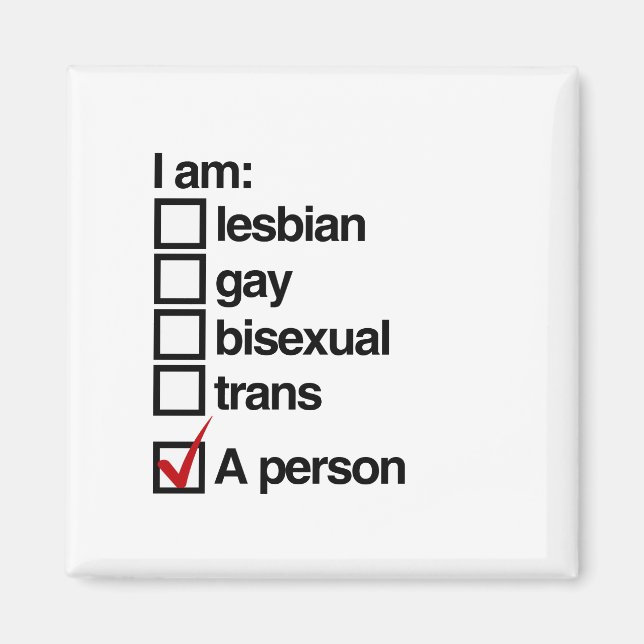 I am an LGBT Person Magnet (Front)