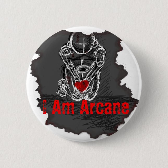 I Am Arcane Button (Front)