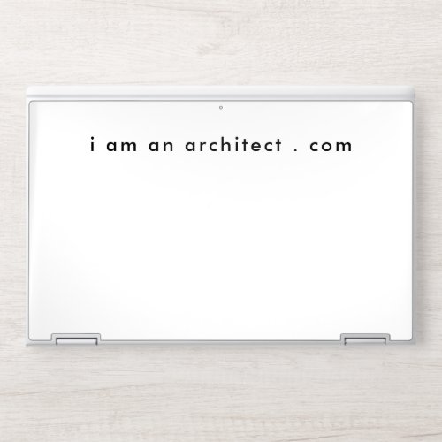 I Am Architect Your Website Address Business Mod HP Laptop Skin