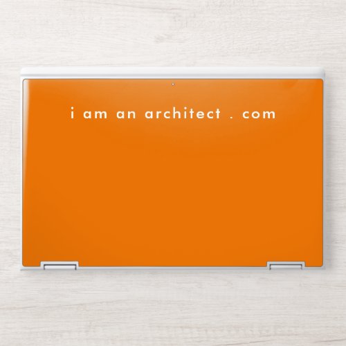 I Am Architect Your Website Address Simple Modern HP Laptop Skin