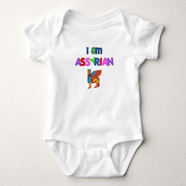 I am Assyrian Baby Bodysuit (Front)