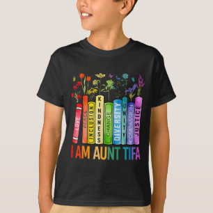 I Am Aunt Tifa Human Rights Floral Women Men Prote T-Shirt