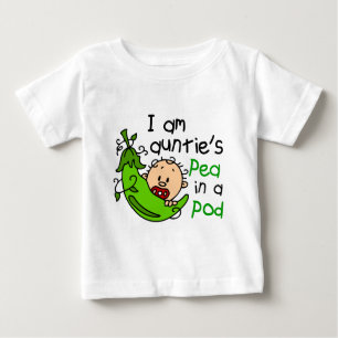 I Am Auntie's Pea In A Pod Baby T-Shirt