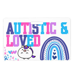 I am Autistic Name id  Badge - Autism Alert Badge 