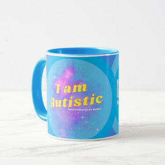 I AM Autistic NeuroDivergent Rebel Coffee Mug