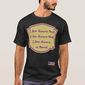 I Am Aware that, I Am Aware that, I Am Aware, so t T-Shirt