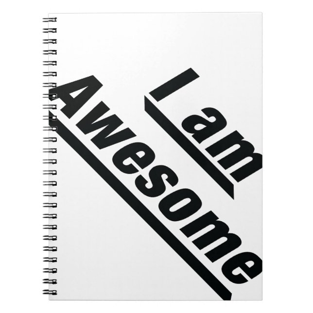 I am Awesome Notebook (Front)