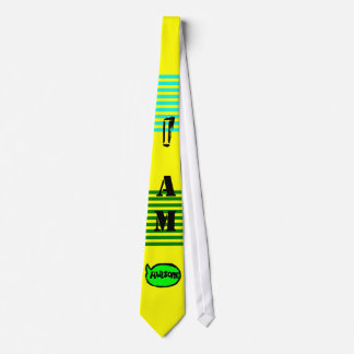 I Am Awesome TIE (Caution Tape Yellow)