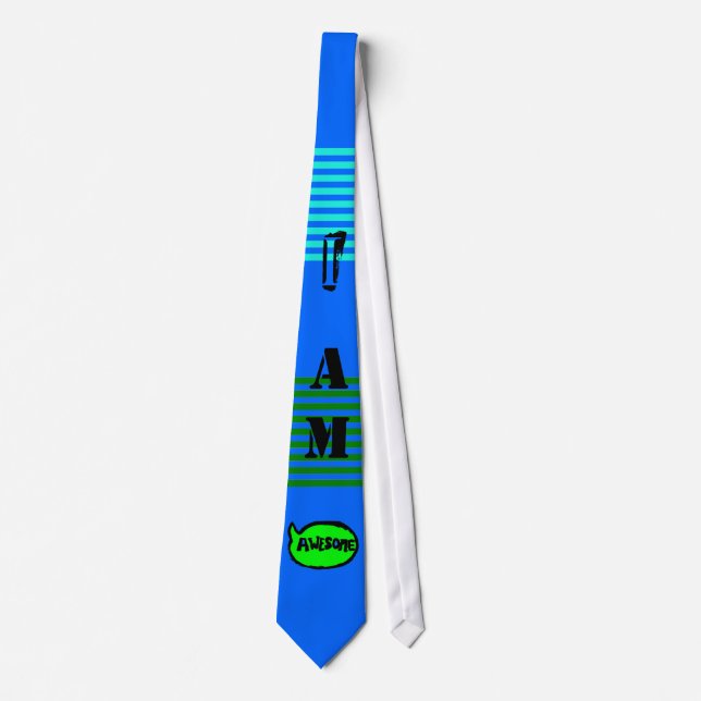 I Am Awesome TIE (Success Blue) (Front)