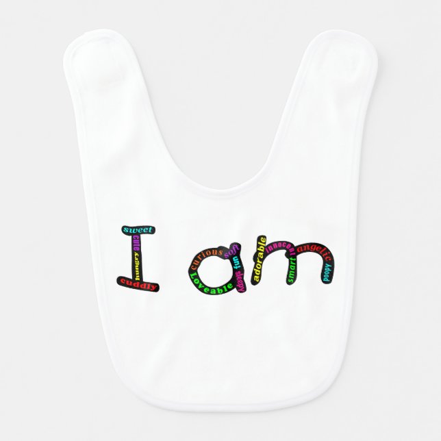 I am baby bib (Front)