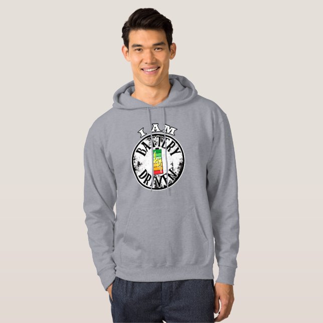 I am battery driven  hoodie (Front Full)
