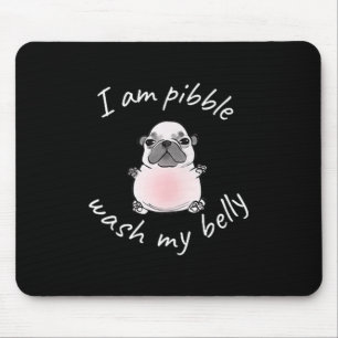 I Am Bble Wash My Belly Bble Meme Funny Dog Brainr Mouse Pad