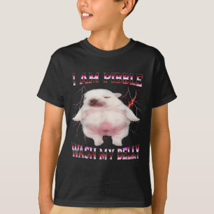 I Am Bble Wash My Belly Funny Dog Meme T-Shirt