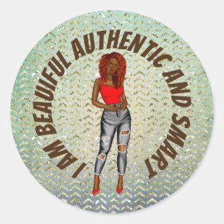 I am beautiful Affirmation Sticker