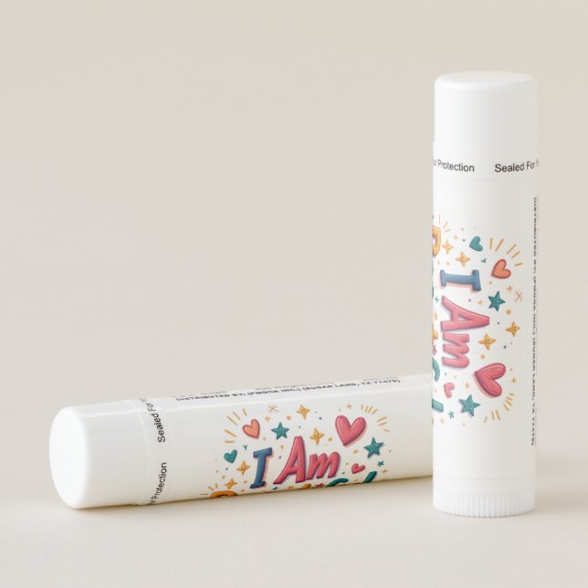 I am beautiful  lip balm (Rotated Right)