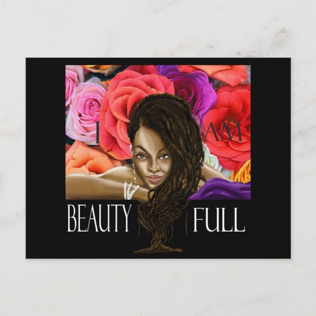 I Am Beautiful Postcard (Front)