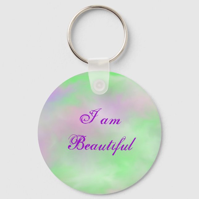 I am Beautiful (Soft Beauty) Keychain (Front)