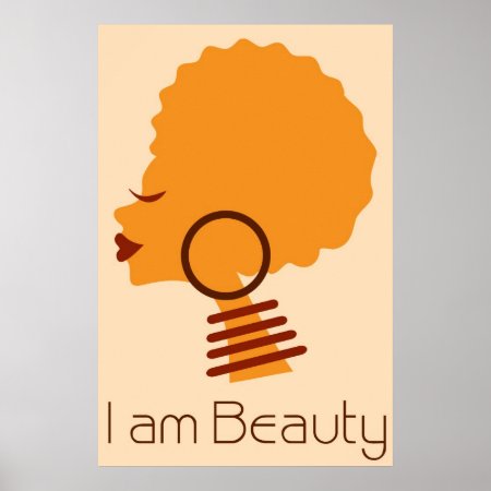 I Am Beauty Natural Hair Poster