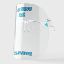 I am being safe, COPD Awareness Face Shield