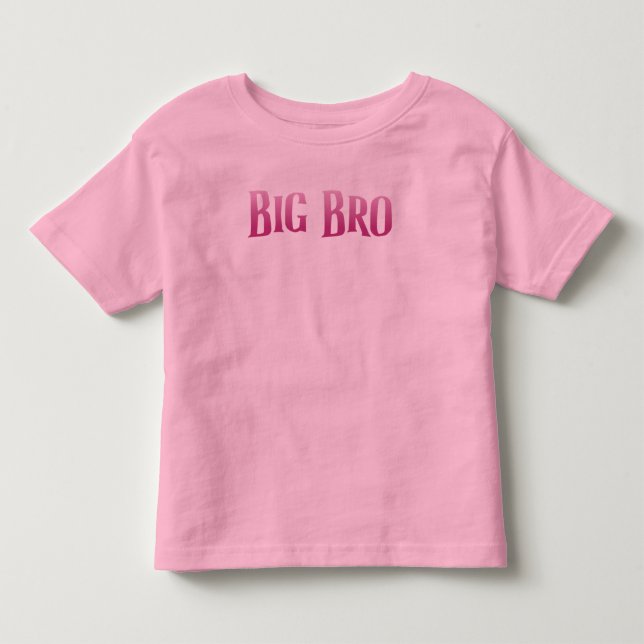 I am big brother cute pink loving kids toddler t-shirt (Front)