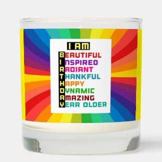I Am Birthday: Positive Affirmations Birthday Gift Scented Candle