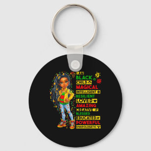 I Am Black Child History Month African American Ki Keychain