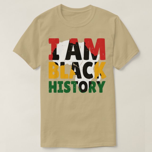 I am Black History2 T-Shirt (Design Front)