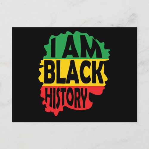 I Am Black History 2 Announcement Postcard