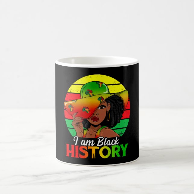 I Am Black History African America Coffee Mug (Center)