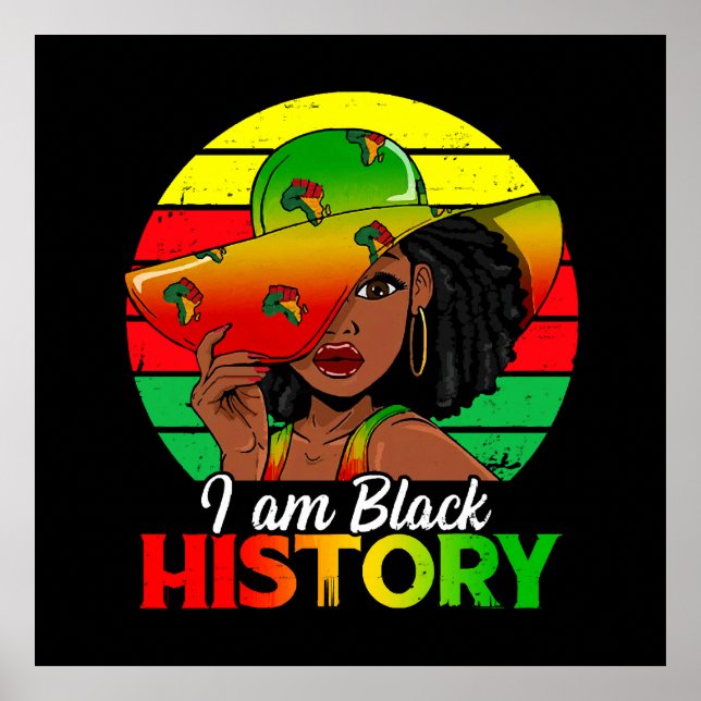 I Am Black History African America Poster (Front)