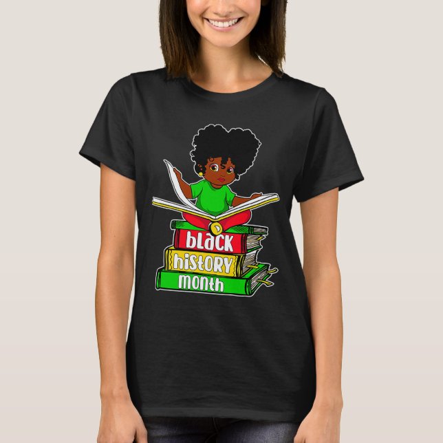 I Am Black History African American Black Pride Bo T-Shirt (Front)
