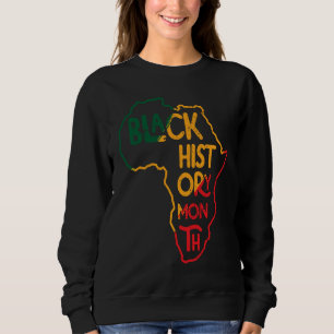 I Am Black History African American Map Sweatshirt