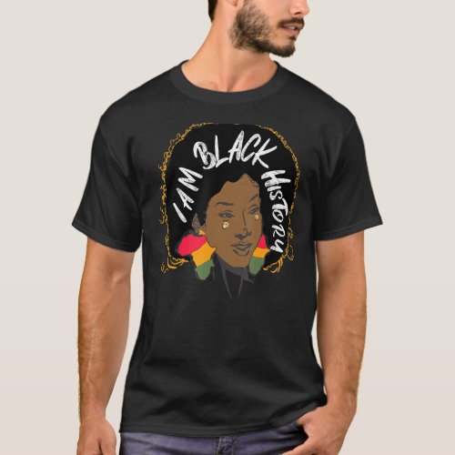 I Am Black History And Black Future African Americ T_Shirt