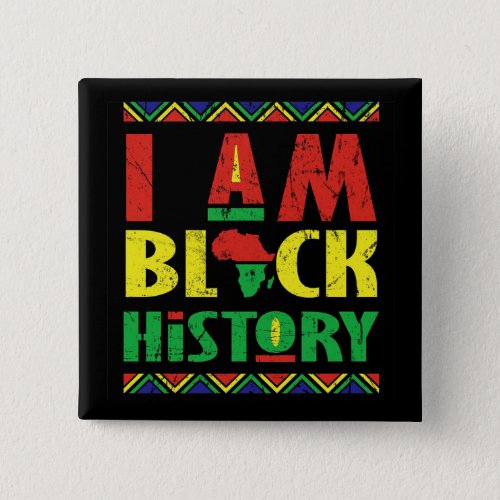 I Am Black History BHM Button