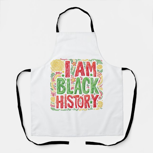 I Am Black History - Black Activism Apron (Front)
