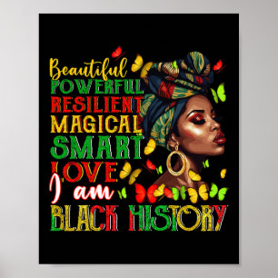 I Am Black History - Black History Month And Pride Poster