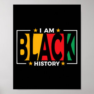 I Am Black History - Kids Black History Month Poster