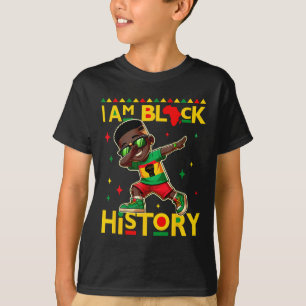 I Am Black History Kids Boys Men Black History Mon T-Shirt